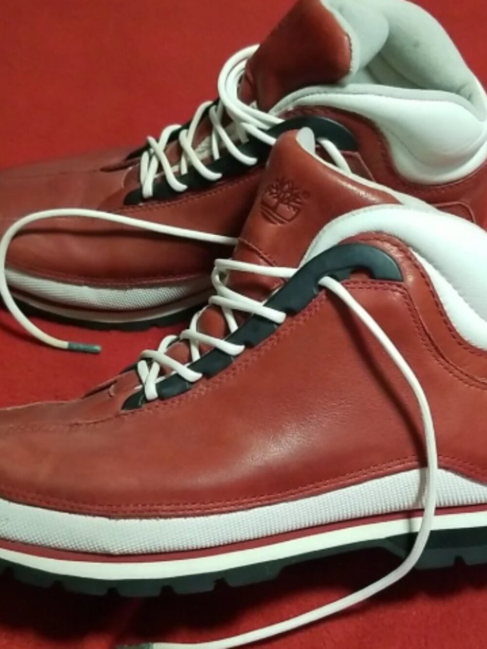 Timberland Euro Dub City Red Men’s Boots Size 10 With Original Box